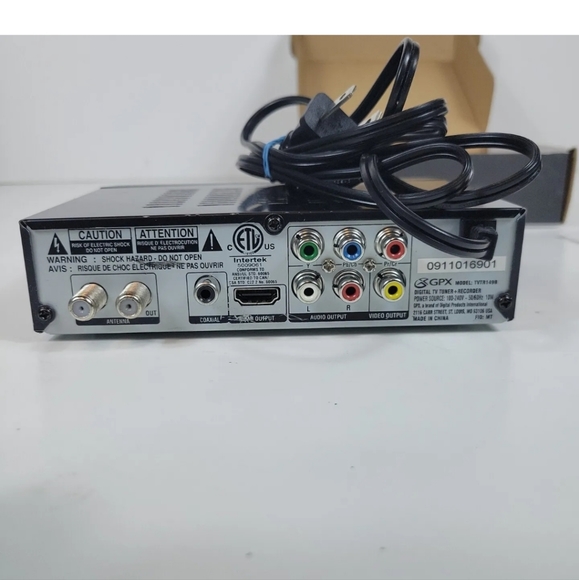 GPX TVRT149B Digital TV Tuner and Recorder Used With Box And Manual, - Picture 5 of 8